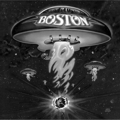 Обложка дебютного альбома группы «Boston» (1976г.)