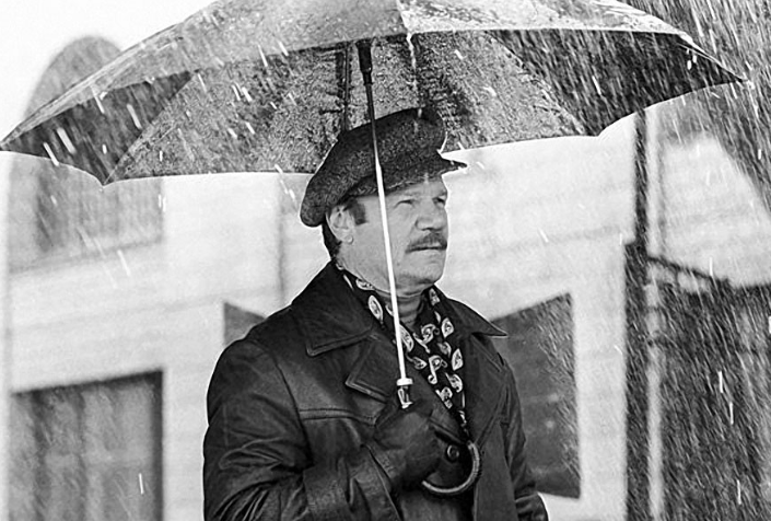 Киноактер Михаил Пуговкин во время съемок фильма «Ах, водевиль, водевиль», 1979 год.