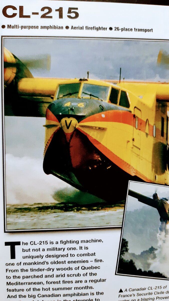 Canadair - CL-215 - против пожаров в Квебеке и на Ривьере