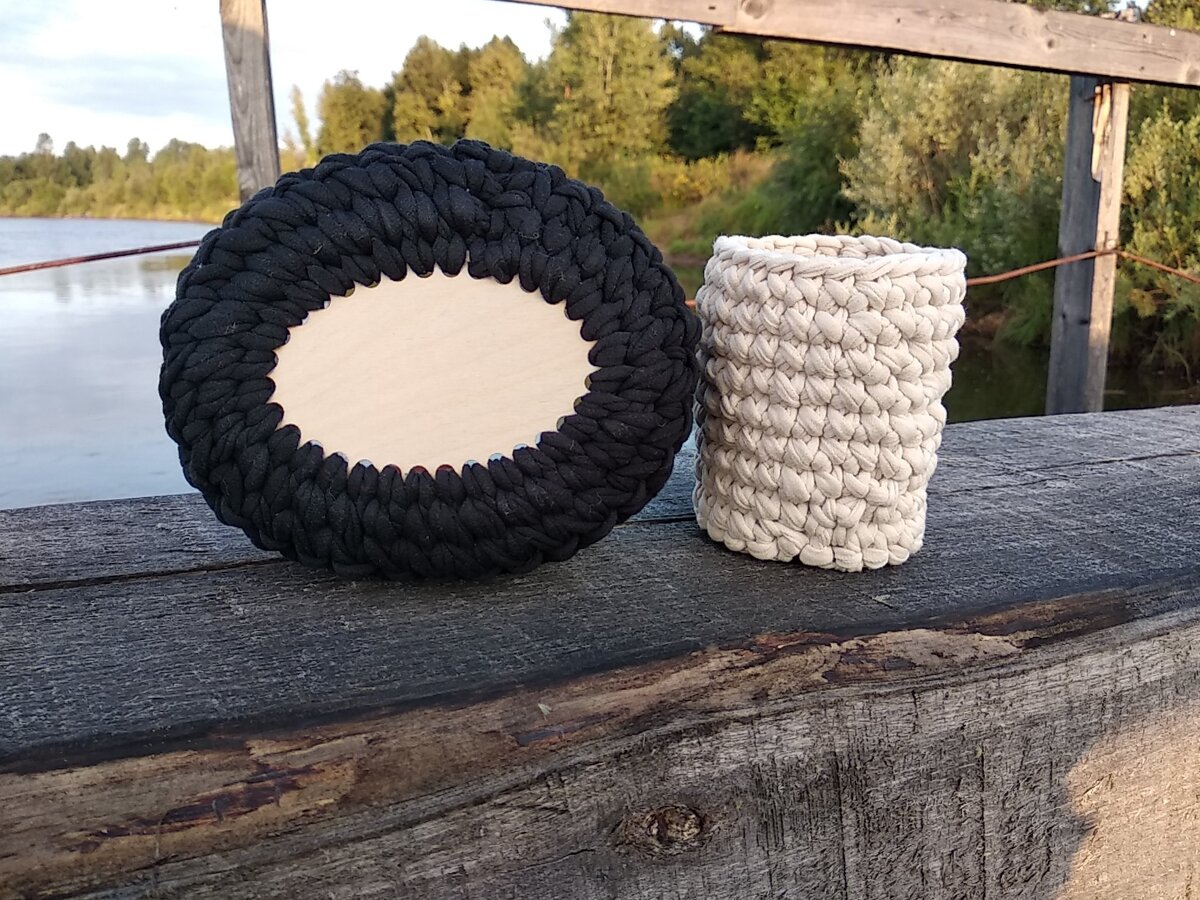 Донышки для вязаных корзин.