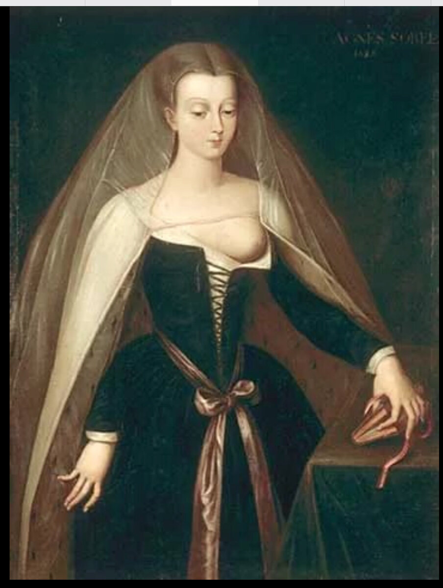 Портрет Агнессы Сорель, написанный художником Жаном Фуке