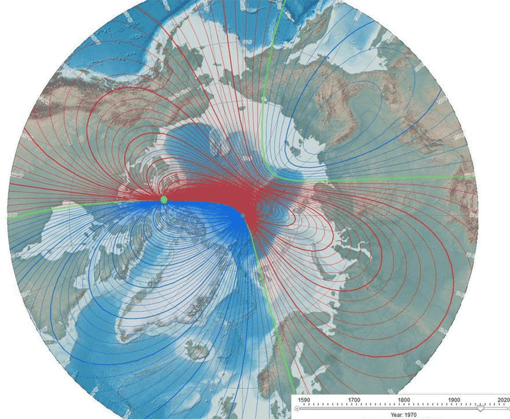 Южная аномалия. Северный магнитный полюс земли. Движение Северного магнитного полюса 2022. Южный магнитный полюс земли. Инверсия магнитных полюсов земли.