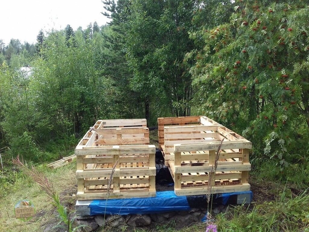 Парень из б/у поддонов сколотил отличную парилку и наслаждается баней. Фото До/После.