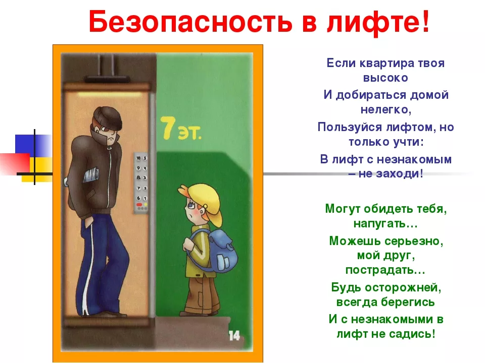 Правила безопасности поведения в подъезде и лифте. Првилабезопсности в лифте. Правила поведения в лифте. Безопасность в лифте для детей.