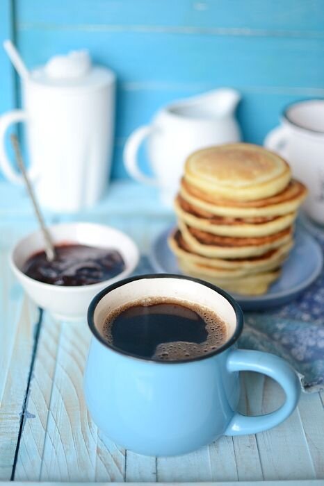 Утренний кофе для бодрости ( взято с Pinterest)