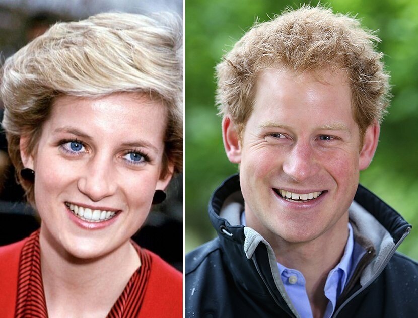 Принцесса Диана и её младший сын принц Гарри