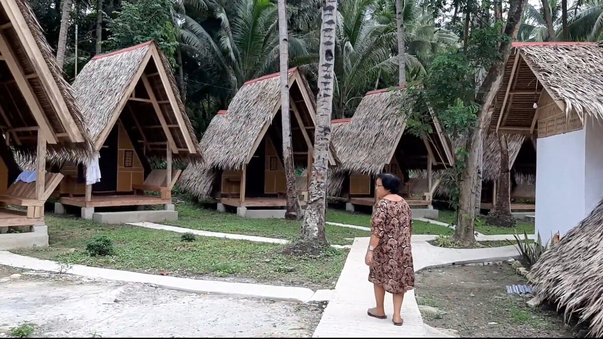 Бамбуковые домики, обычно сдаются посуточно