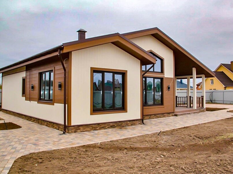 Пример дома построенного по каркасной технологии