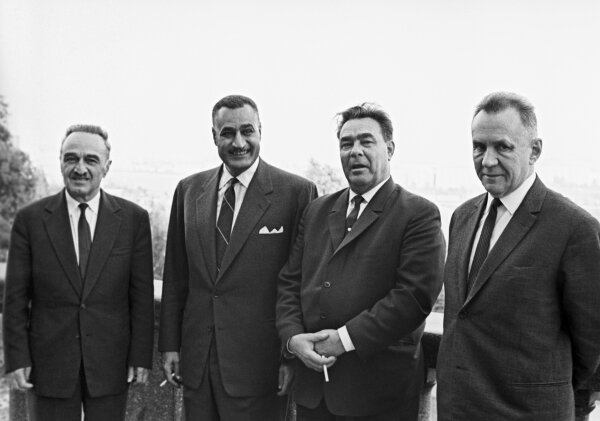 Микоян - Насер - Брежнев - Косыгин