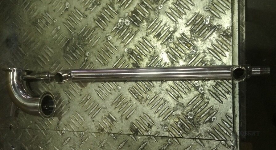 Мой угловой узел отбора по жидкости с доохладителем. 1.5 дюйма.