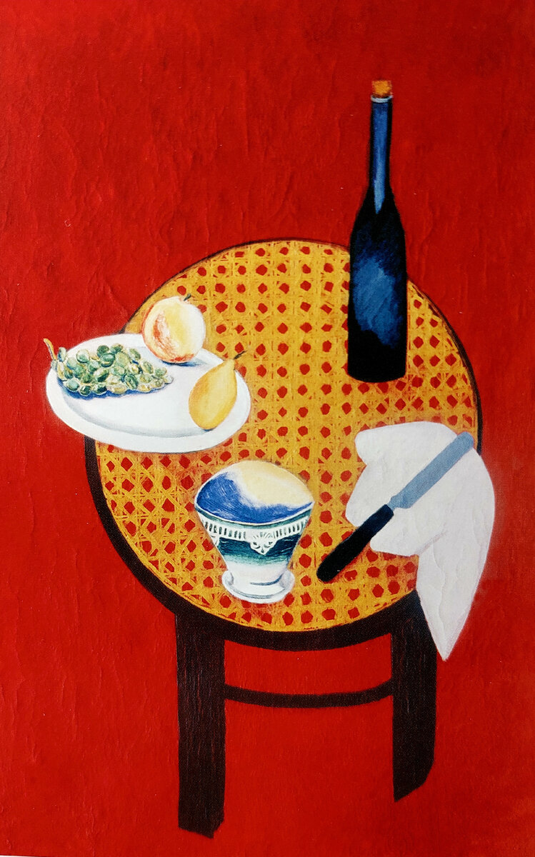 Давид Штеренберг. Красный натюрморт.1915. Холст, масло. 90x70 частное собрание. Фото мое