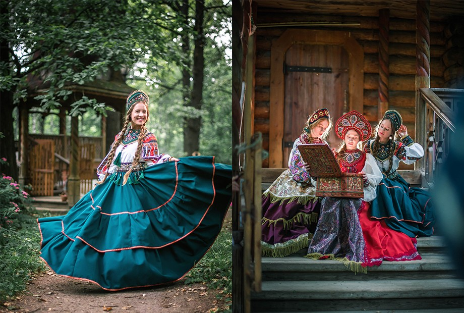 Красны девицы фото. Фотосессия в Коломенском в русском стиле. Фотосессия в русском стиле у избы. Три девицы в русском стиле. Фотодни в русском стиле.