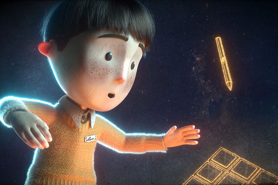 Кадр из французского короткометражного мультфильма «Ботинки Луи» (реж. Тео Жаман, Каю Люн, Марион Филипп, Жан-Жеро Блан)