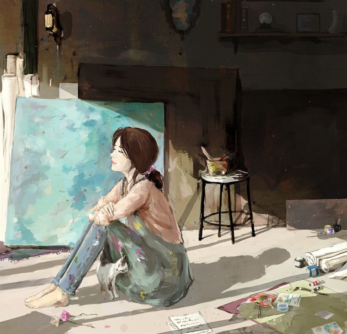 Продолжение истории девушки-художницы, попавшей в слоложную жизненную ситуацию