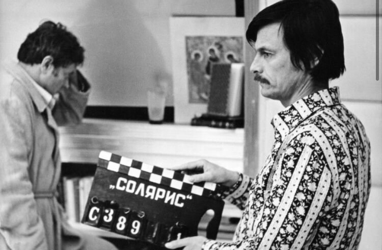 Андрей Тарковский на съемочной площадке