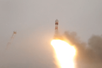    Запуск ракеты «Союз‑2.1а» ©Скриншот / видео Минобороны РФ