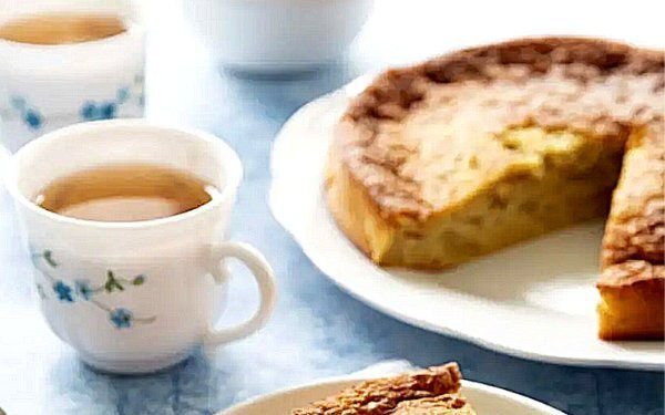 МИндальный пирог с грушами