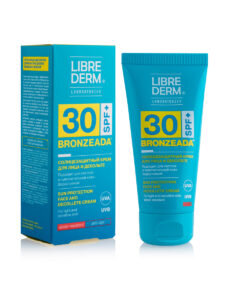 > Водостойкий солнцезащитный крем для лица и декольте Bronzeada SPF 30 от Librederm.