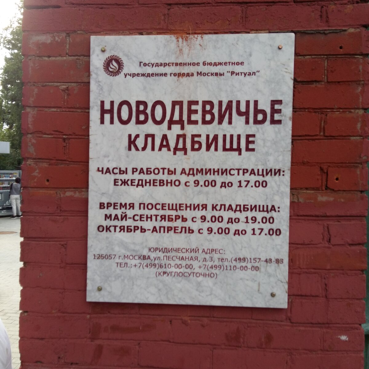Схема новодевичьего кладбища с указанием могил знаменитостей