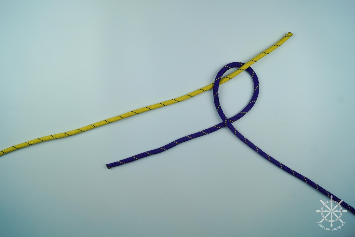 Как вязать польский узел - шаг 1