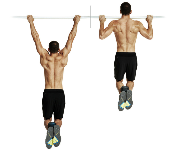 Подтягивания широким хватом