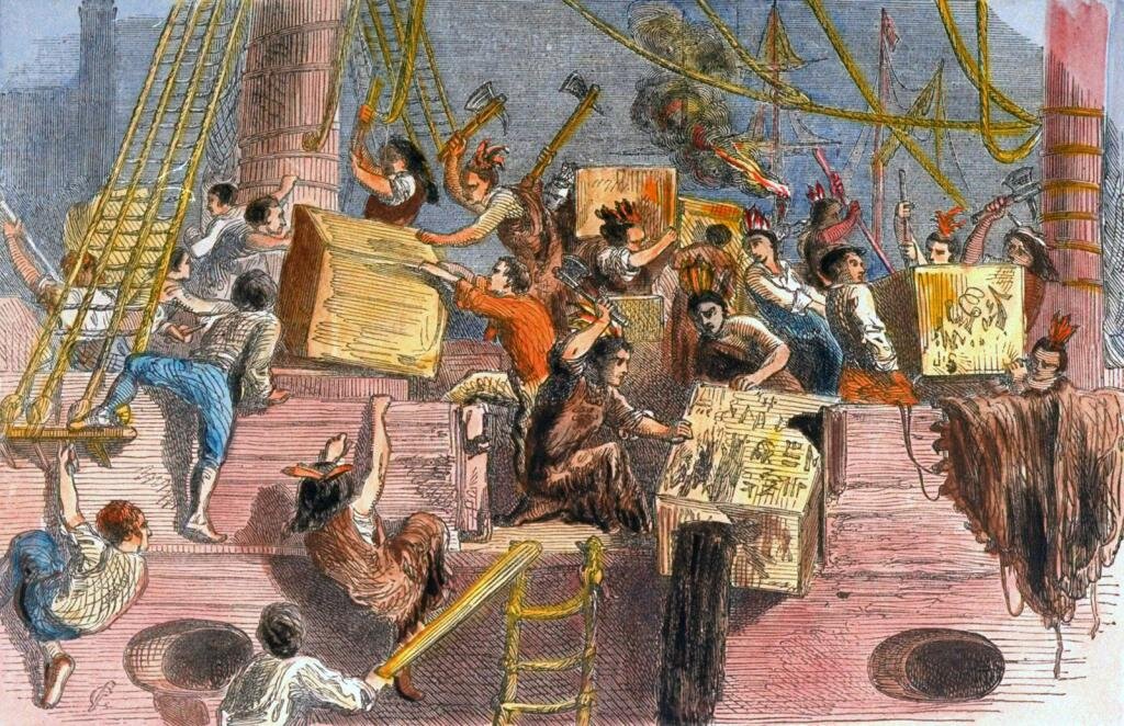 «Бостонское чаепитие». 1773 год.