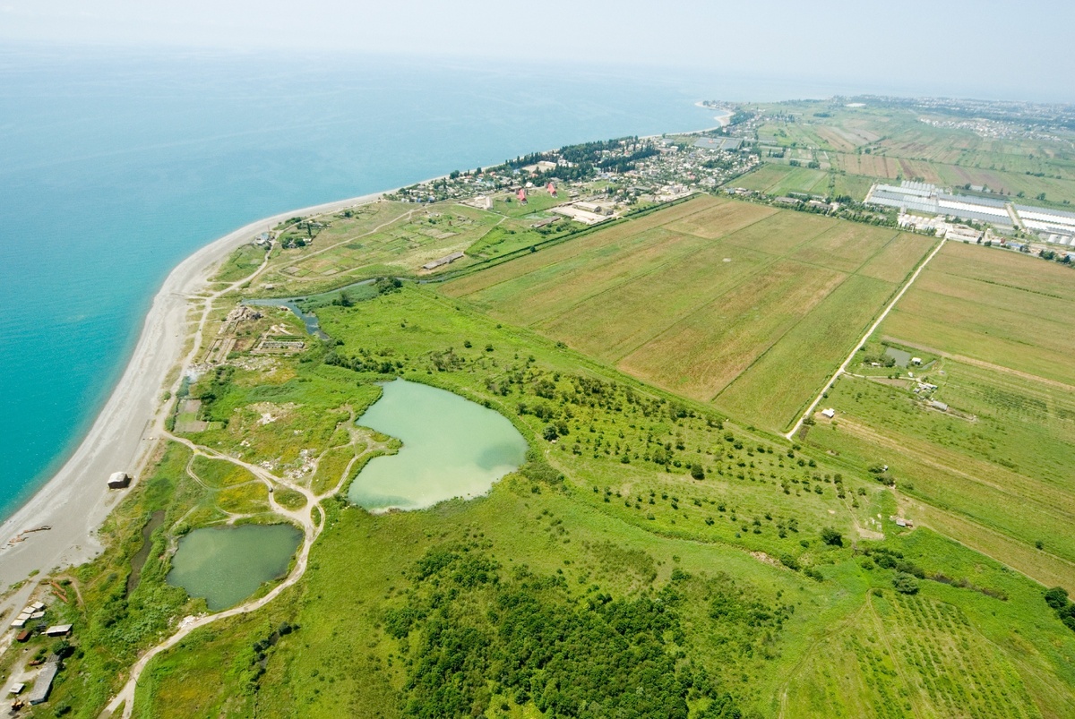 Так выглядела Имеретинская низменность до строительства Олимпийского парка