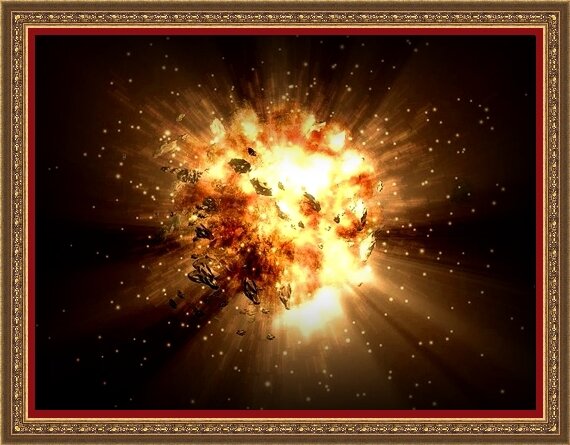 Наверное, таким был "Большой взрыв"...