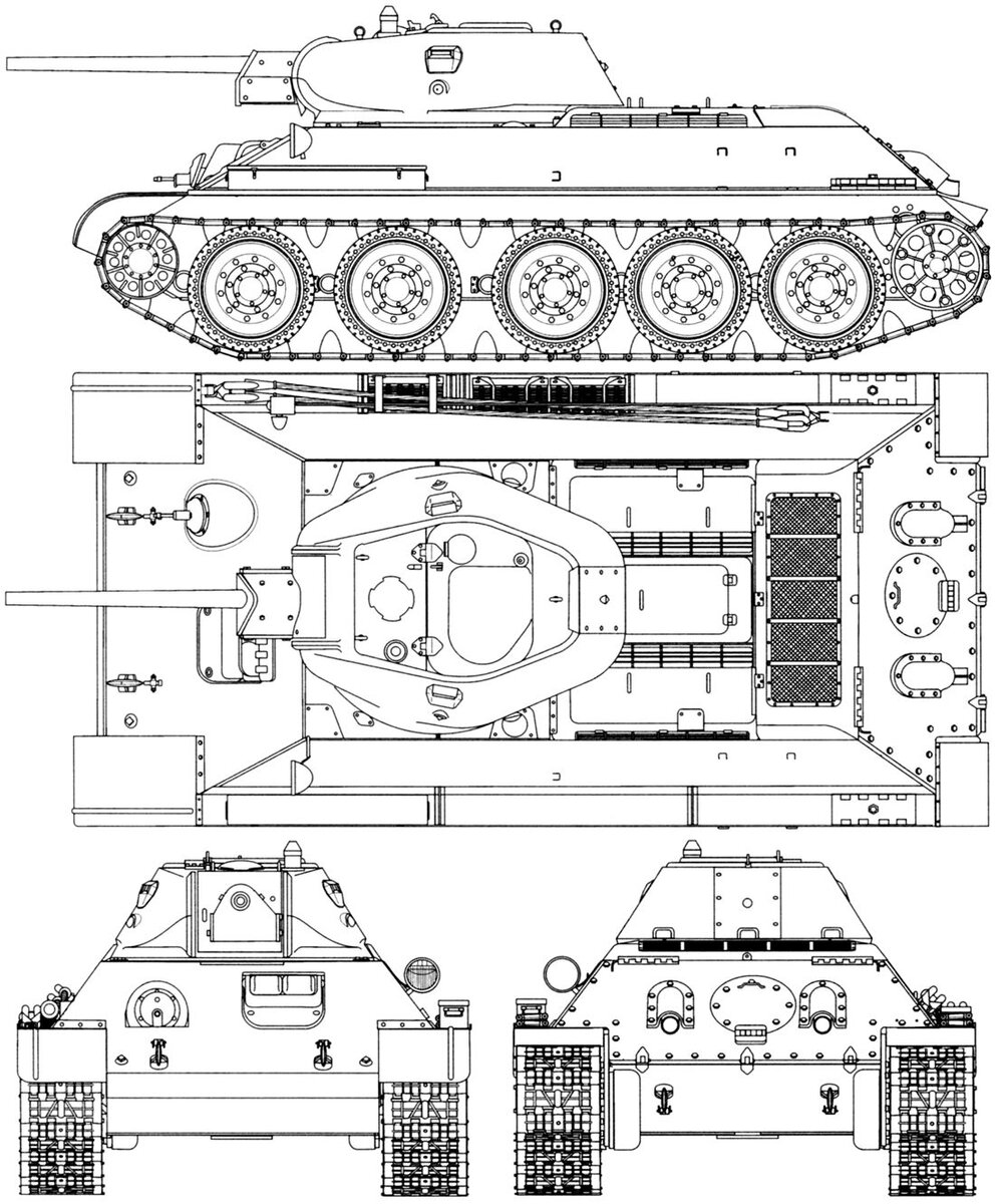 Т 34 85 схема