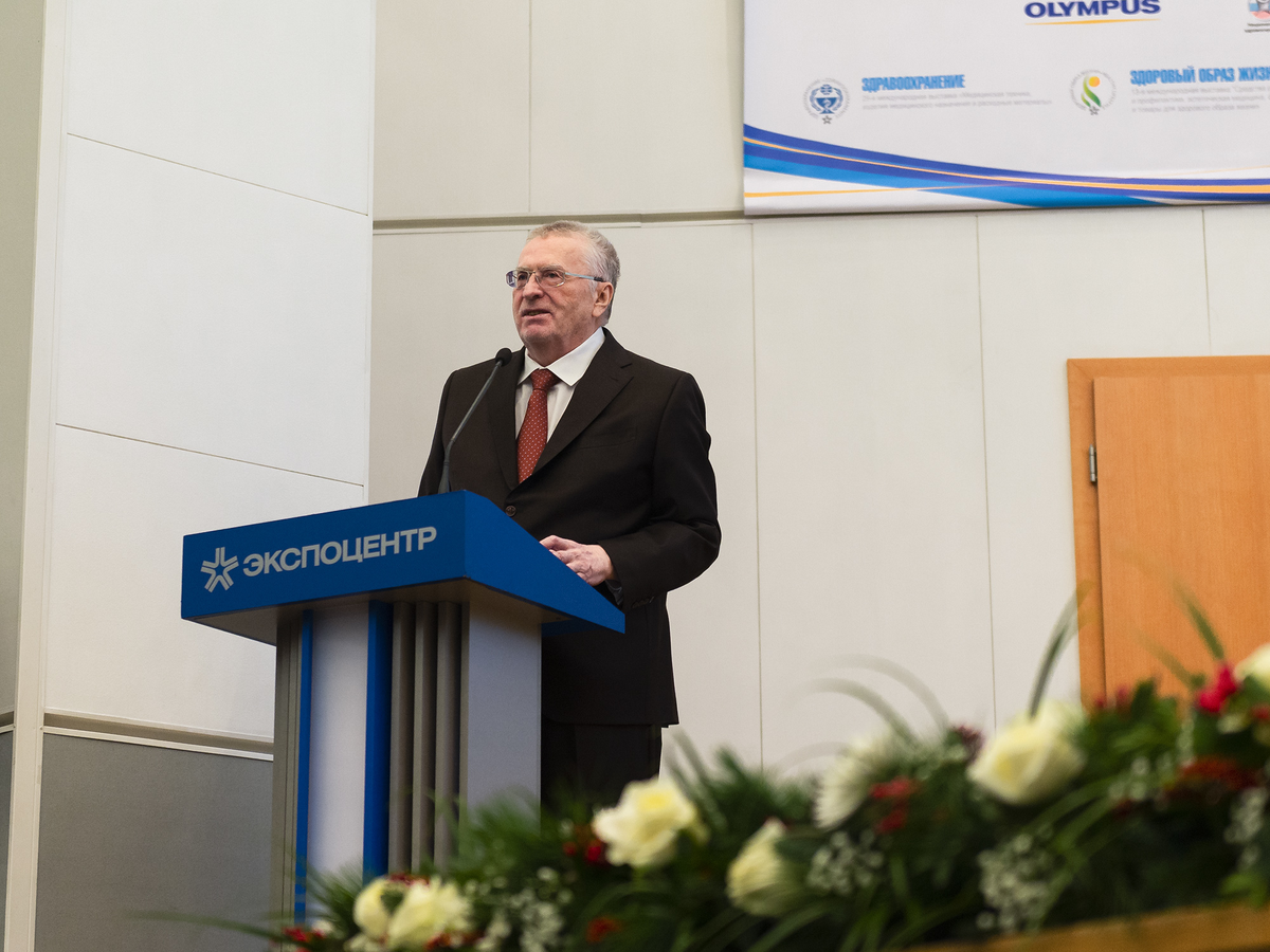 Владимир Жириновский на форуме «Российская неделя здравоохранения»