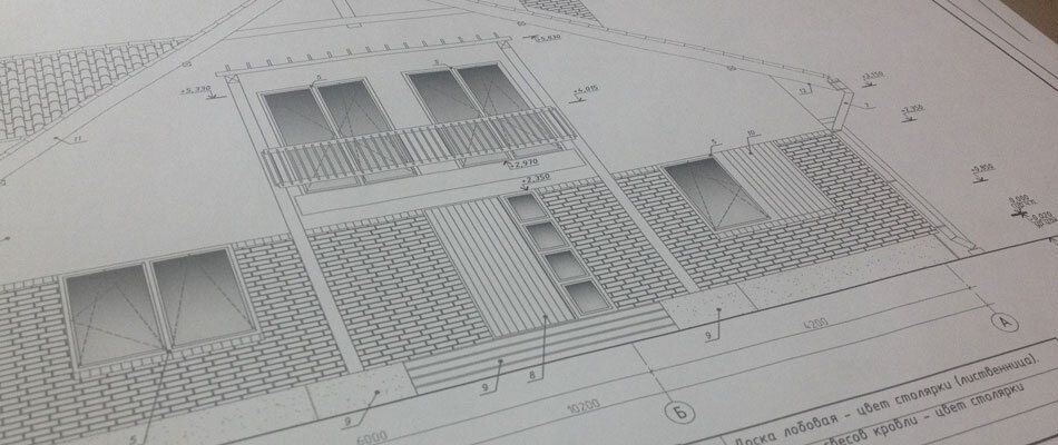 Фасад дома - часть архитектурного проекта.