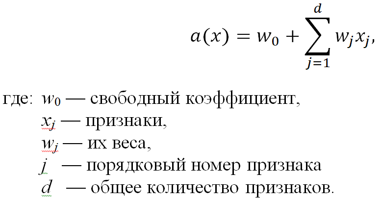 Рисунок 2.  Линейные модели в задаче регрессии