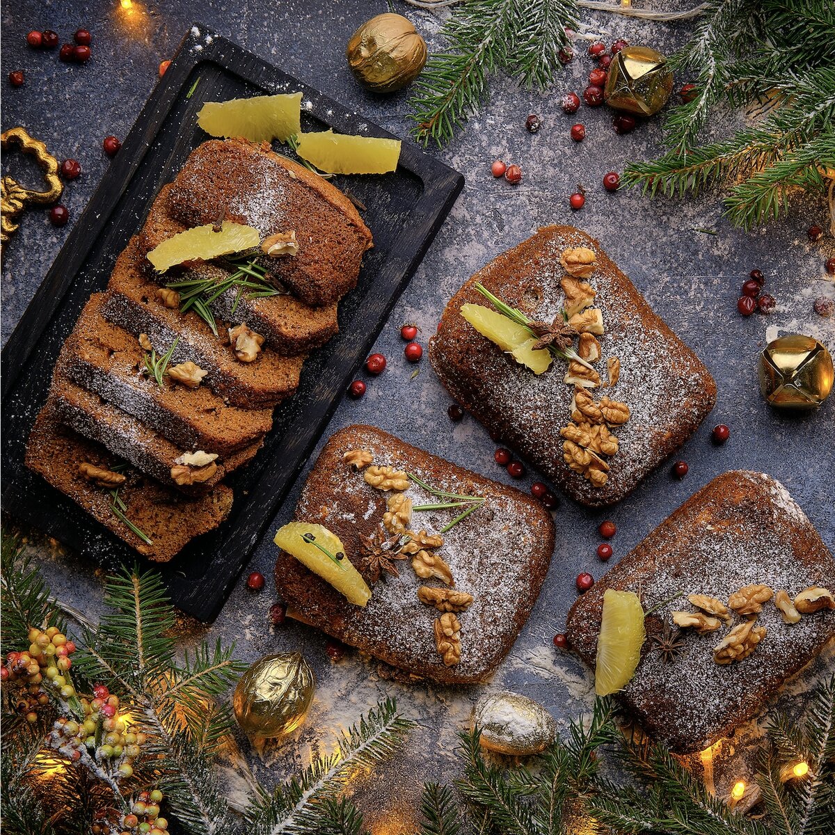 Кекс из новогоднего меню от Яндекс.Шефа