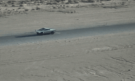 Изображение электромобиля Cybertruck.