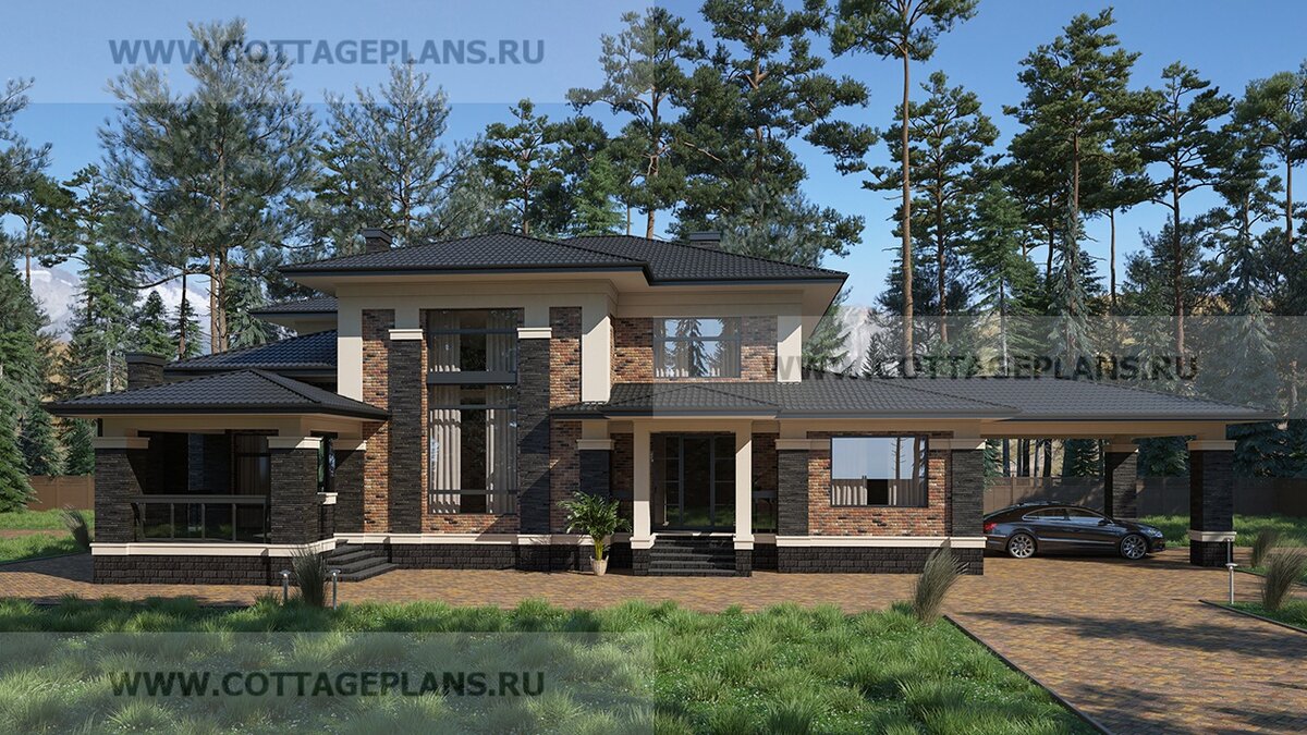 Фасады дома. Источник фото: https://www.cottageplans.ru