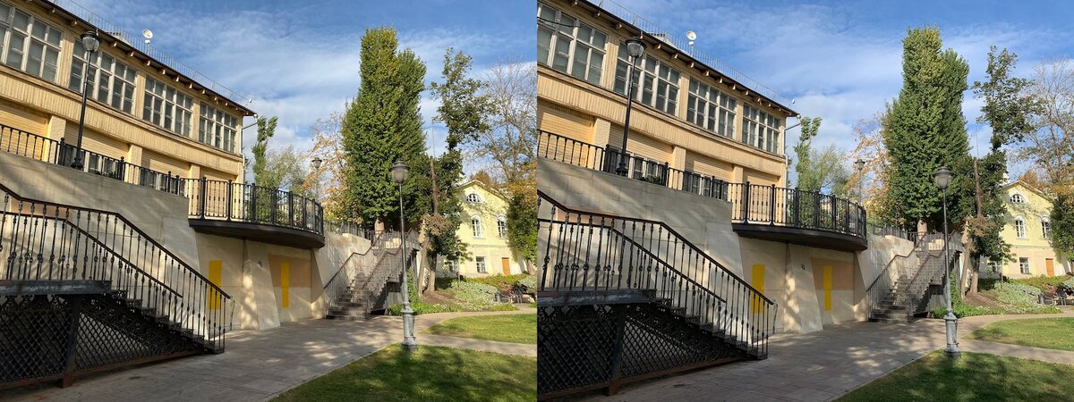                                                   Левое фото на iPhone XR, правое — на iPhone 11