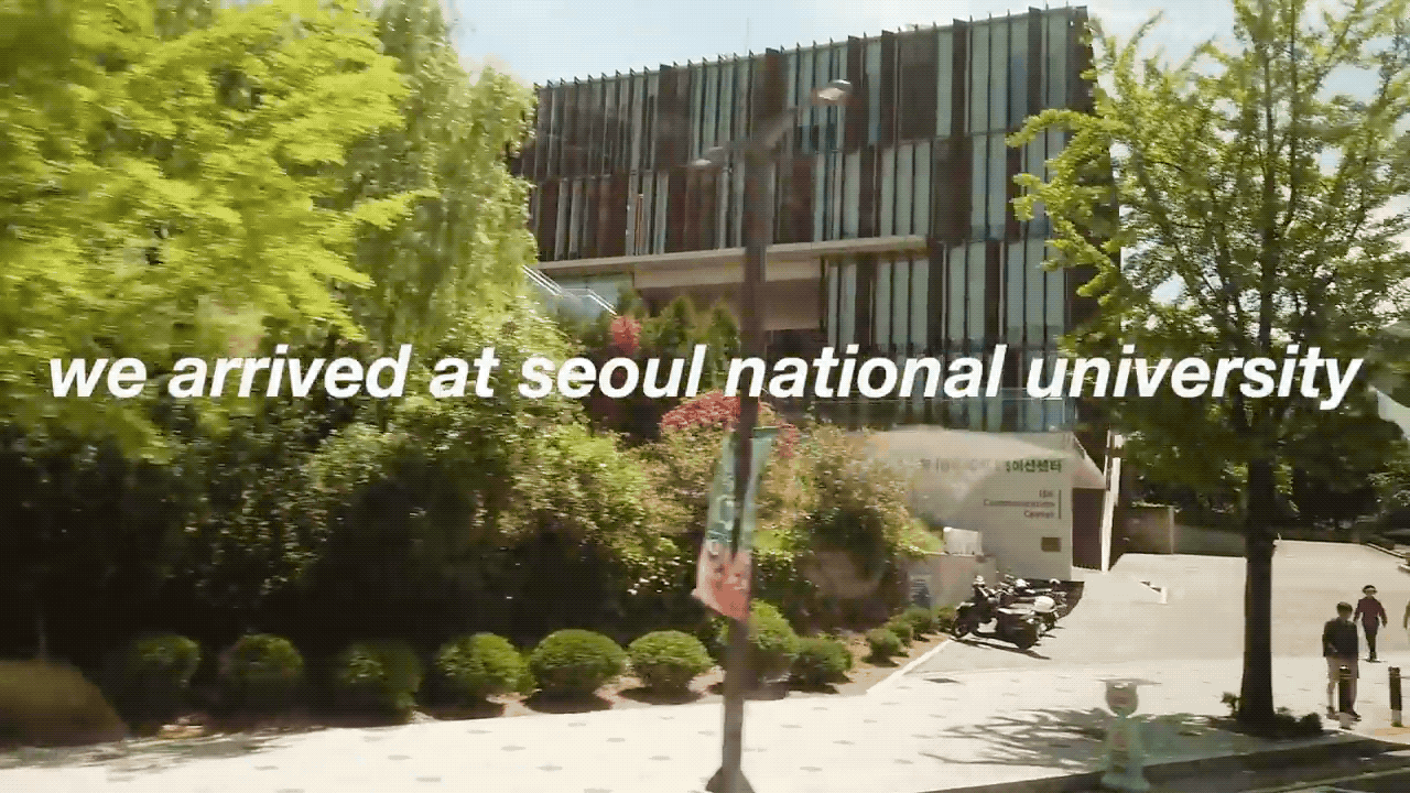 Сеульский национальный университет. Фрагмент из видео "Seoul National University Campus Tour VLOG" на канале  달씨Darcie