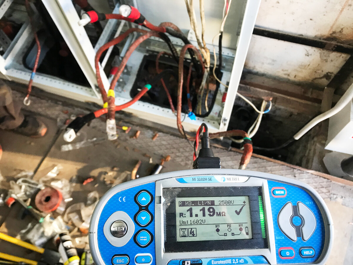 Замер сопротивления изоляции