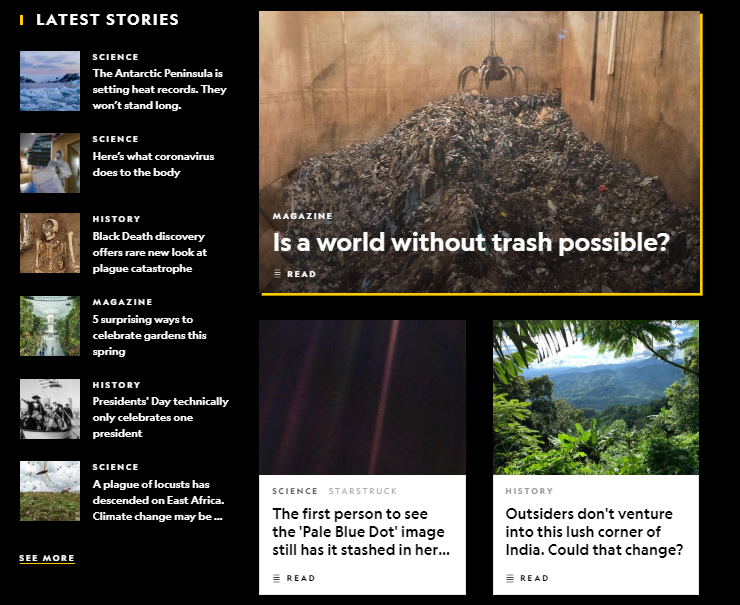 скриншот сайта https://www.nationalgeographic.com/