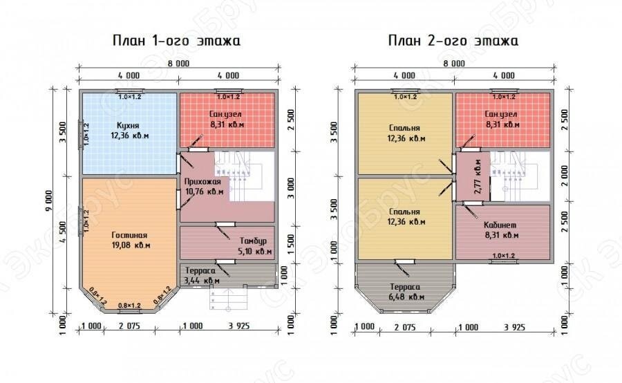 Рисунок 2. Планировка дома Всеволожск 2020 Д-2