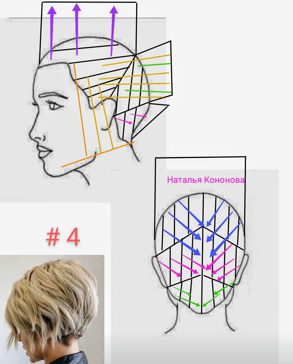 Наталья кононова схемы стрижек