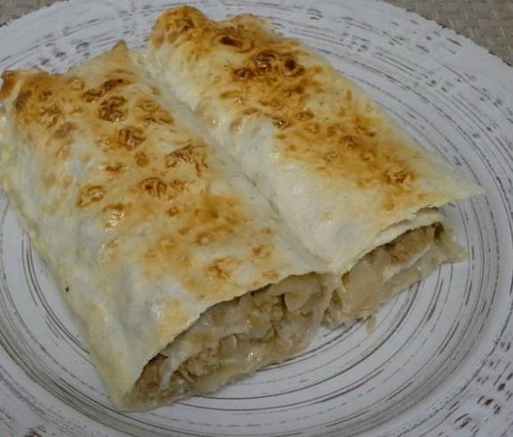 Пирог с капустой и мясом на скорую руку