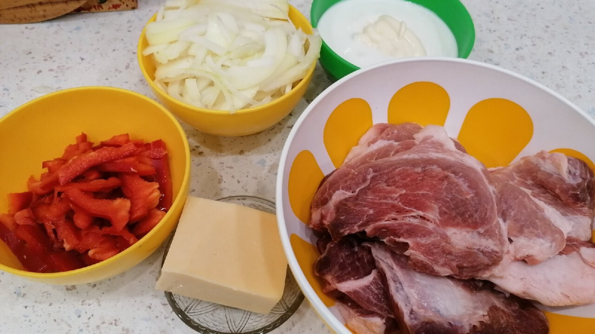 на фото не показала масло и чеснок