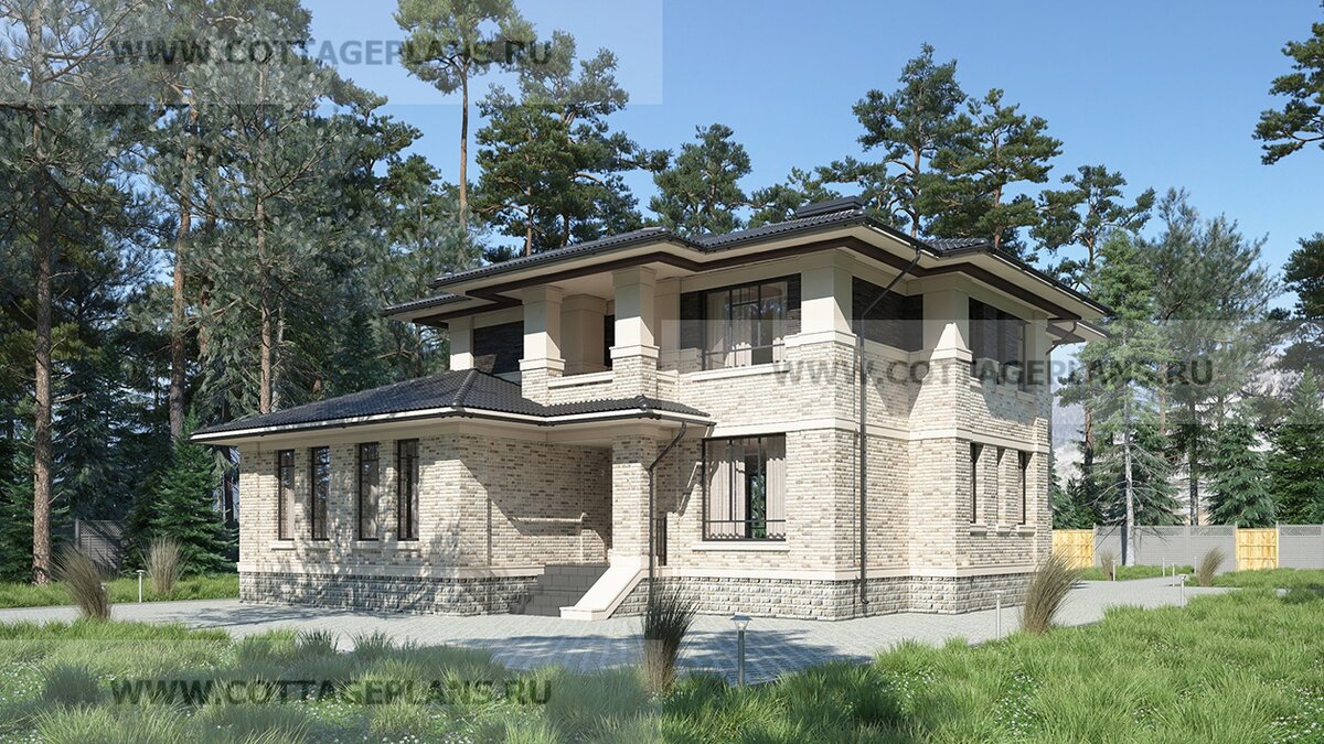 Фасады дома. Источник фото: https://www.cottageplans.ru