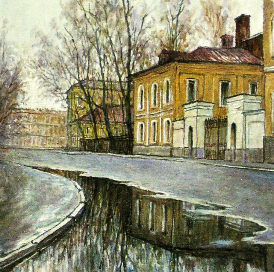 В. Качанов "Лужа в Потаповском переулке", 1993