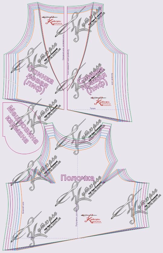 Лекала спинки и полочки для комбинезоно бохо своими руками по готовой выкройке