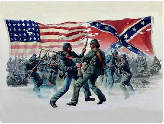 Гражданская война в США привела к тому, что поначалу воины Конфедеративных Штатов Америки словом «янки» называли всех своих противников-северян. 