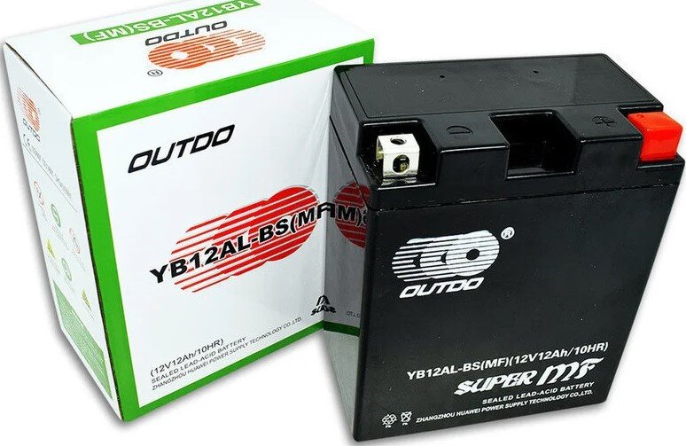 Аккумулятор для китайского мопеда, мотоцикла, скутера, квадроцикла ...