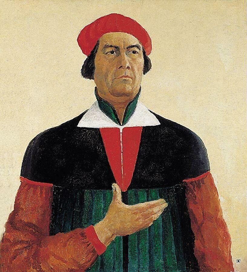 Казимир Малевич, автопортрет, 1933 год