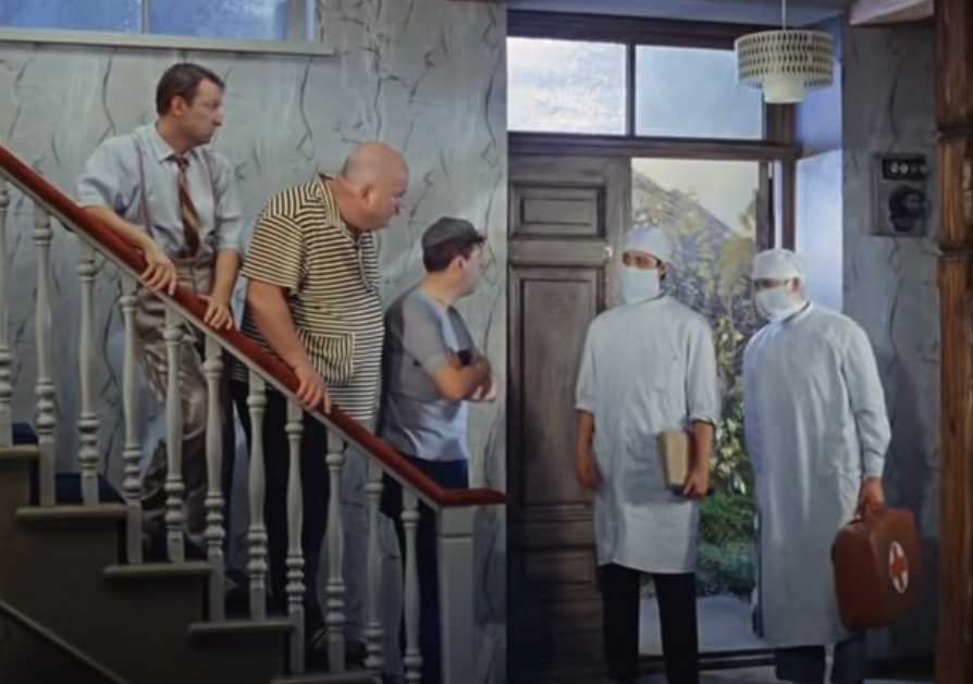 ....В районе эпидемия....